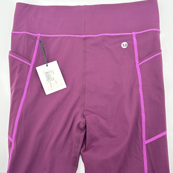 NEW NWT All Access Mulberry Center Stage Leggings Pockets High Waist Medium - Picture 6 of 8